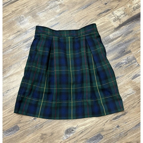 Lands' End Other - LANDS End School Uniform Skort Girls Size 12 Green Navy Plaid Adjustable Waist